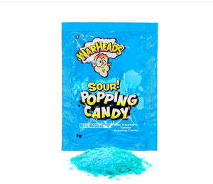 Warheads Sour Popping Candy Blue Raspberry